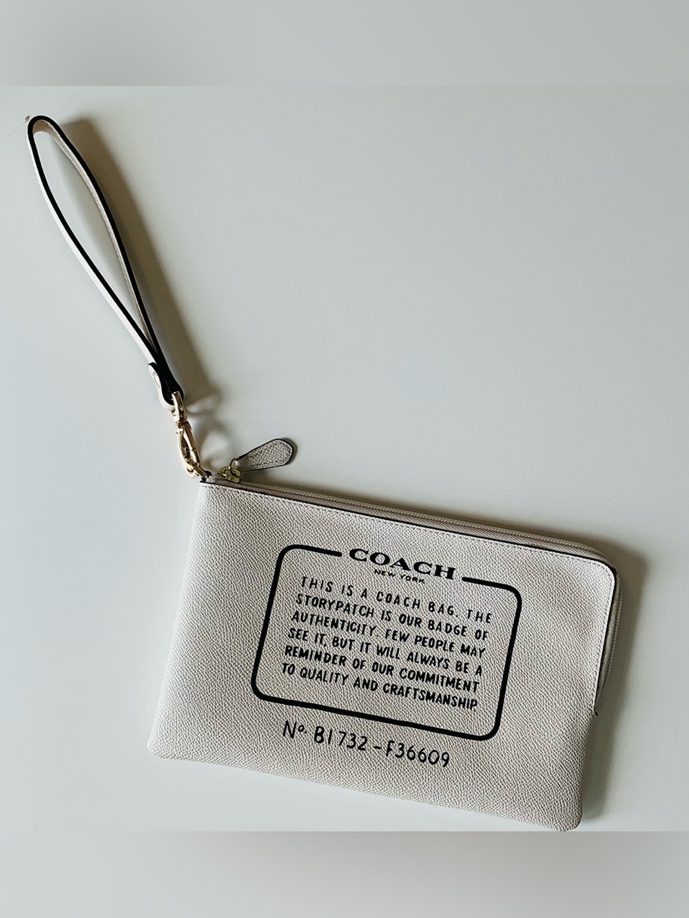 Coach Storypatch Creed Zip Wristlet